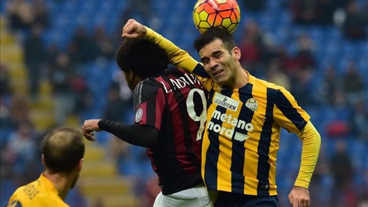 Rafa Márquez, durante un partido con el Hellas Verona