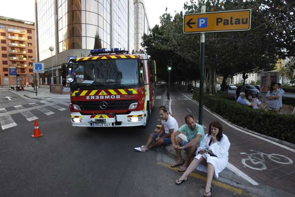 Incendio en un hotel de la Alameda en Valencia