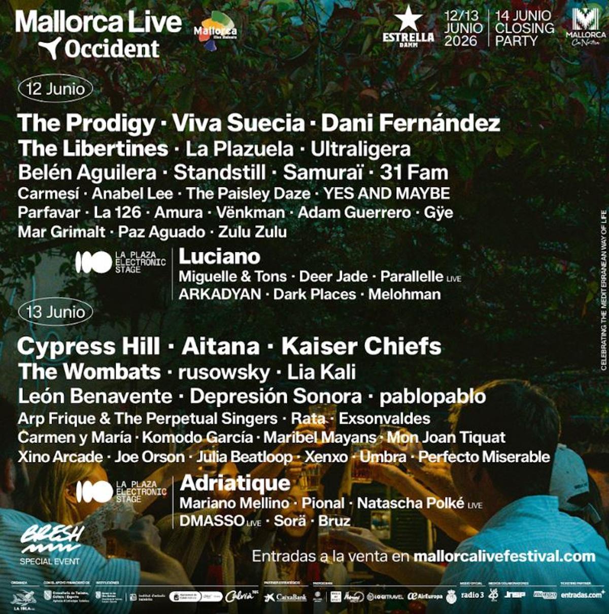 Cartel del Mallorca Live Festival 2026