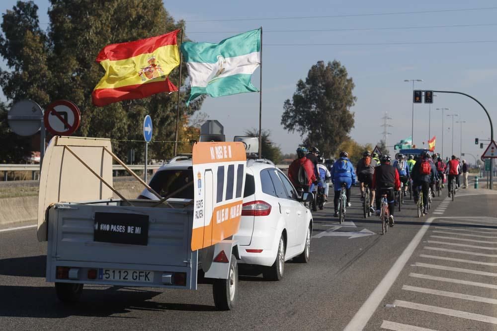 Caravana por el tren de cercanías. No pases de mi.