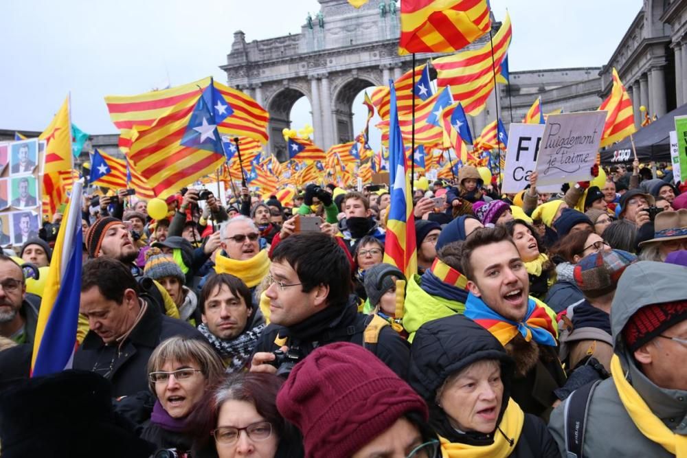 Manifestació independentista a Brussel·les