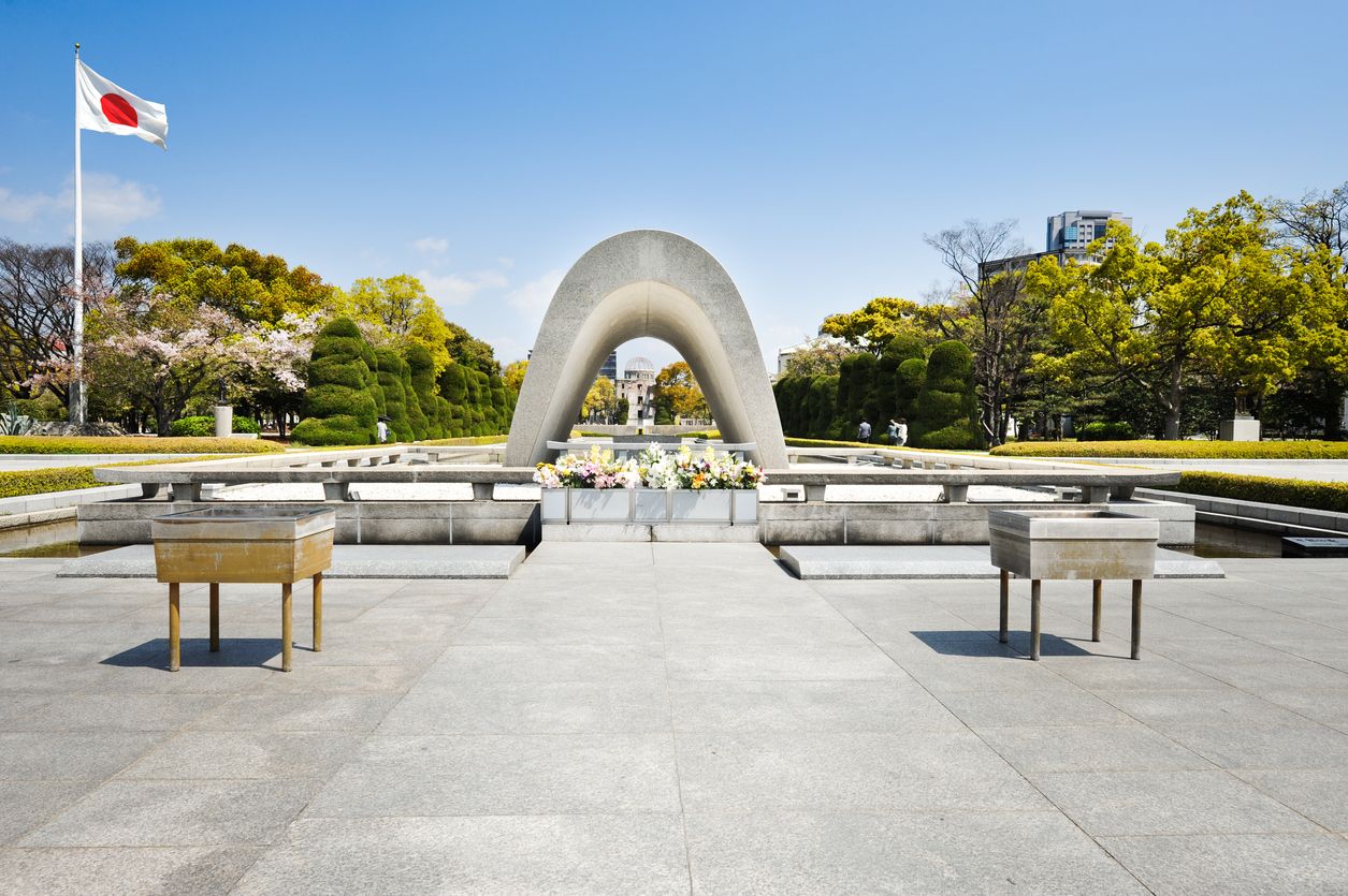 Monumento a la paz de Hiroshima, Japón.