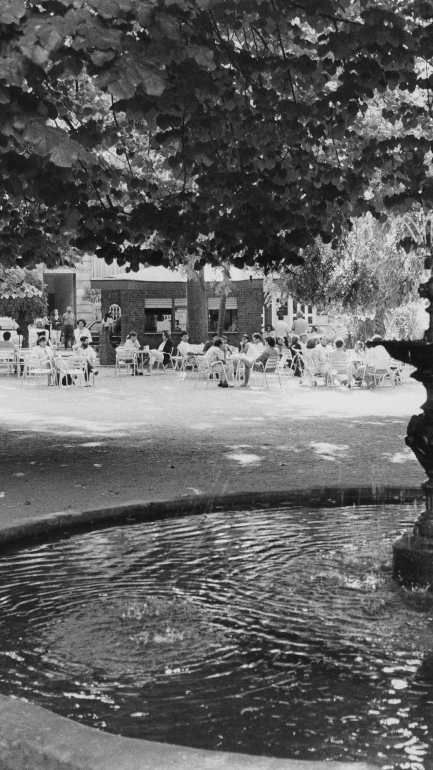 Terrazas en la Alameda, en 1987.