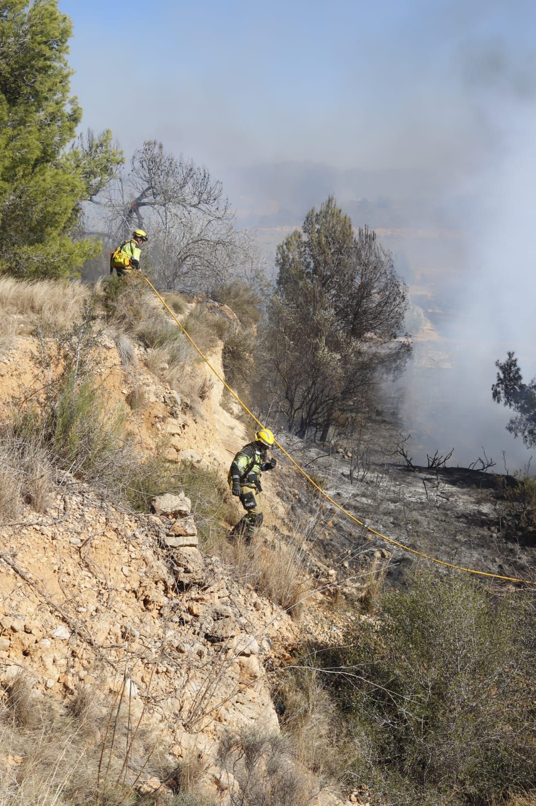 Las imágenes del incendio de Real