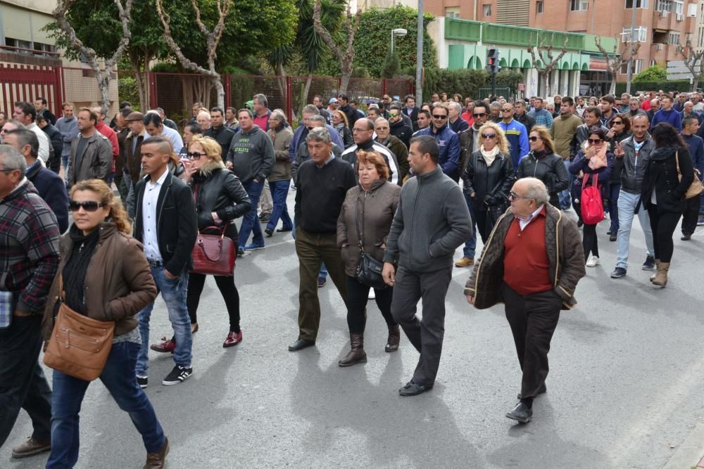 Manifestación en Murcia de los agricultores