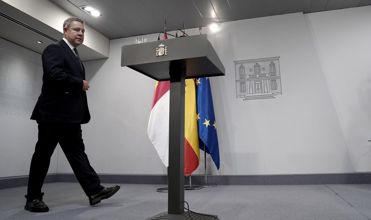 Sánchez recibe a López Miras, Mazón y Page Sánchez recibe a López Miras, Mazón y Page