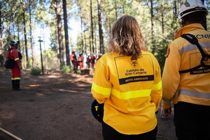 La UME realiza prácticas de prevención de incendios en Gran Canaria