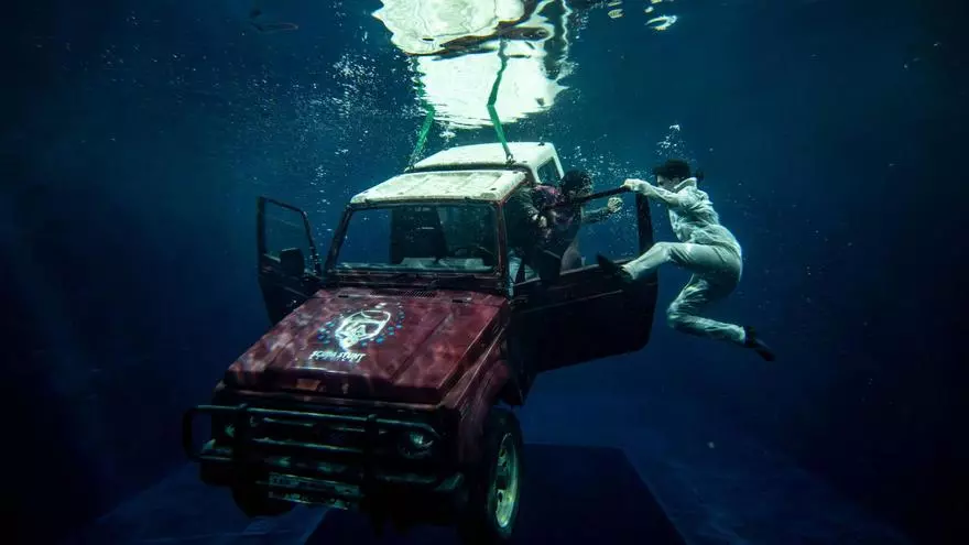 La piscina extrema en Barcelona de los especialistas de cine y acción