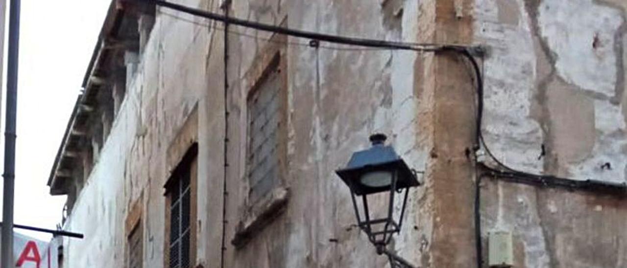 La calle d’en Bosc, desde Gerreria, cortada.