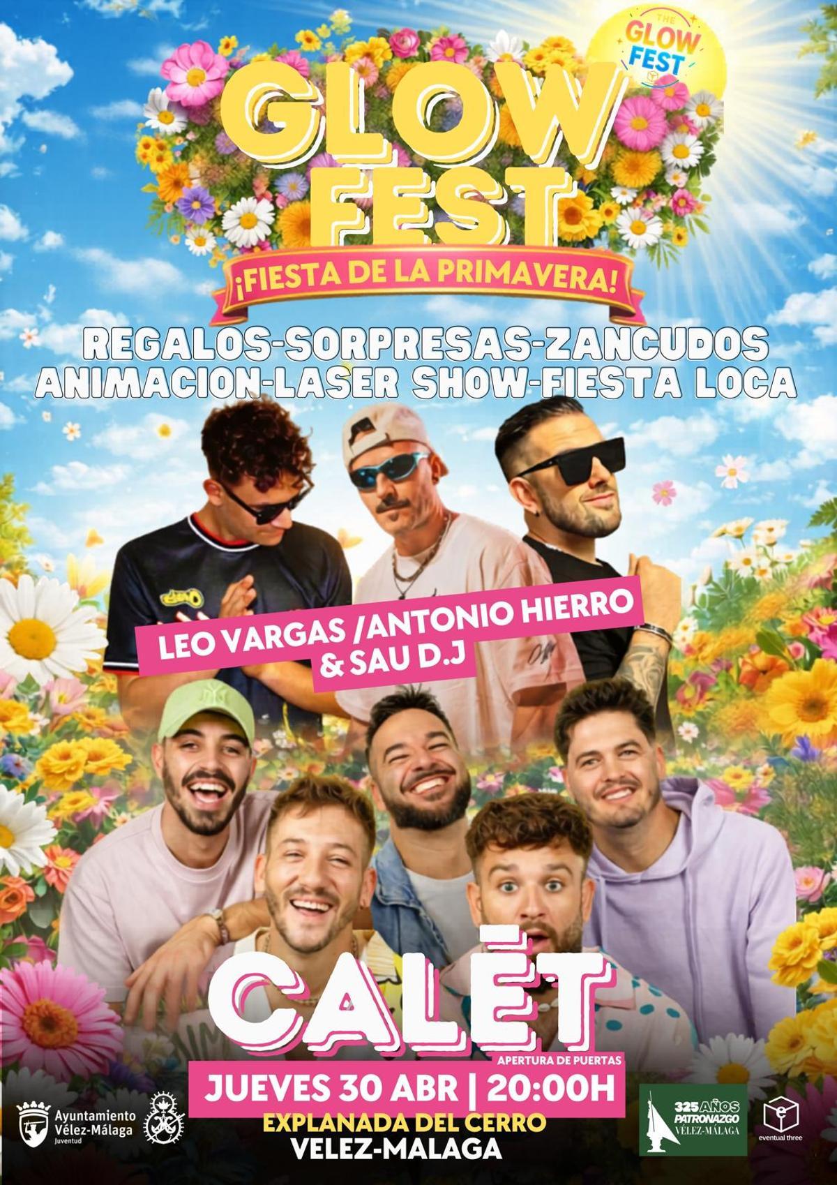 Cartel publicitario de la fiesta de la primavera