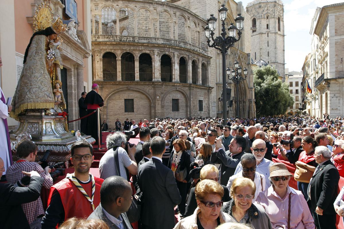 La imagen original saldrá excepcionalmente de su camarín, como en 2014