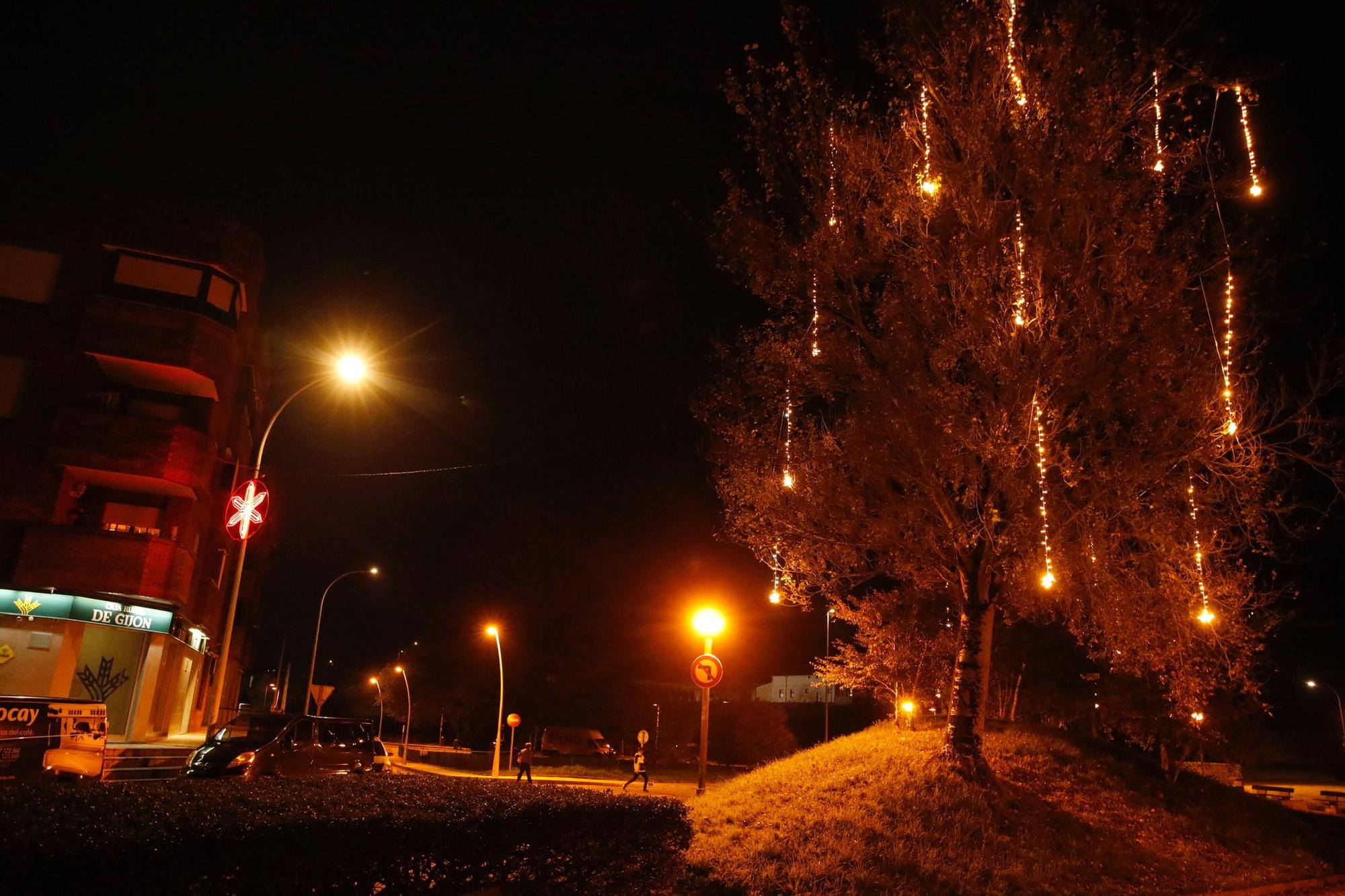 En imágenes: La iluminación en la zona rural de Gijón