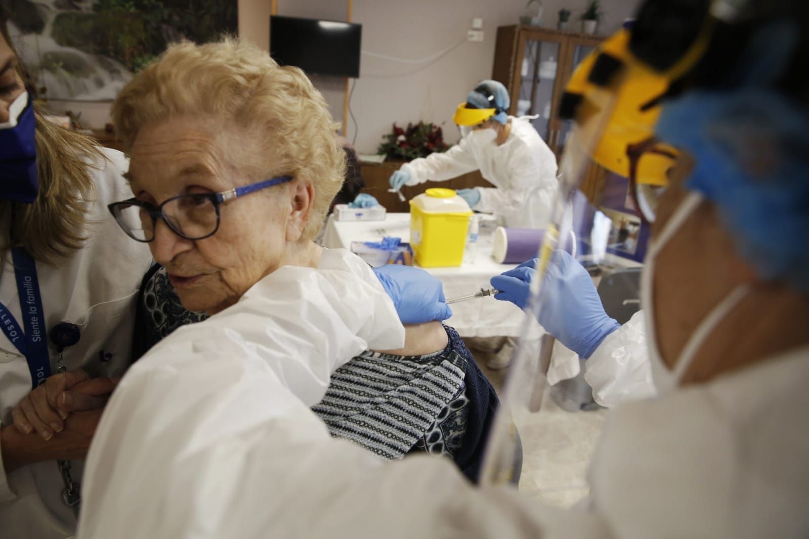 Vacunación en la residencia de mayores Ballesol