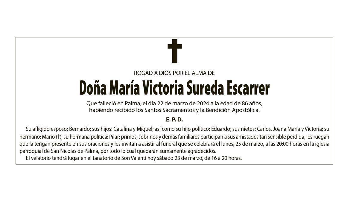 María Victoria Sureda Escarrer