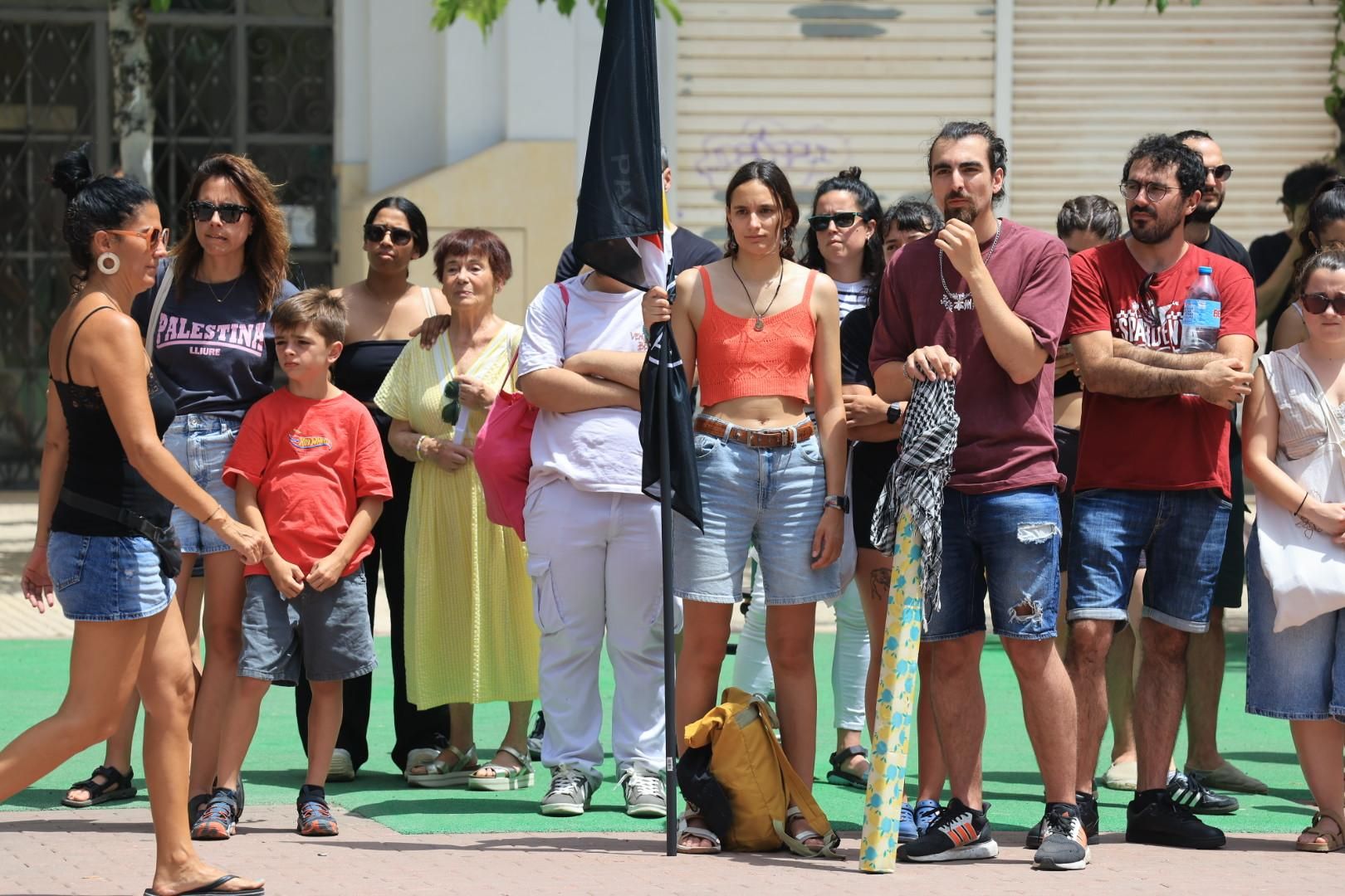 Manifestación a favor del pueblo palestino y la paz en Castellón