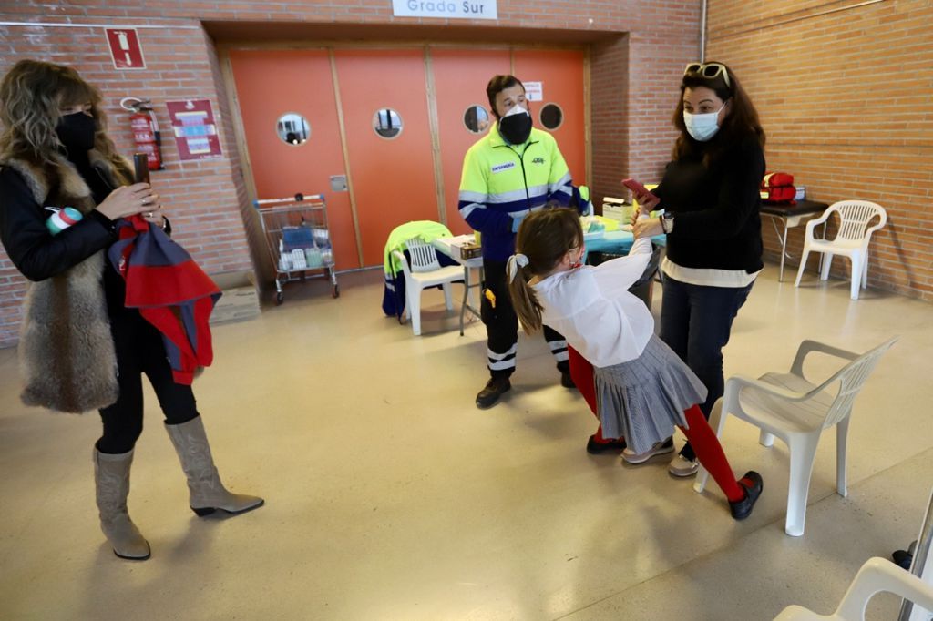 Vacunación de niños de entre 8 y 11 años en Murcia.