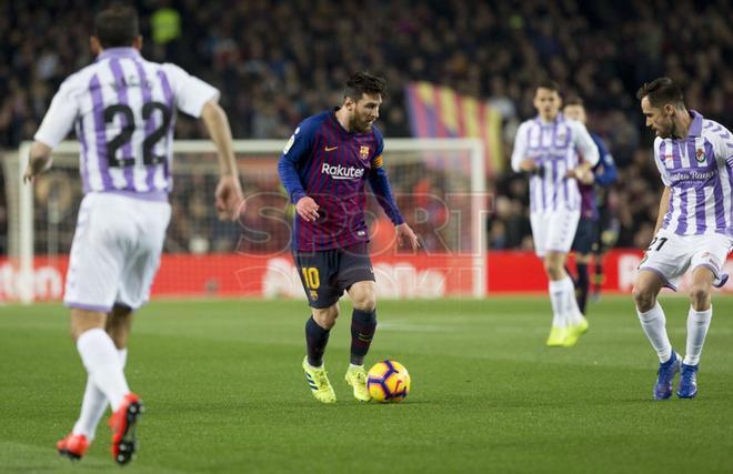 Las imágenes del partido de La Liga Santander entre el FC Barcelona y el Valladolid (1-0) disputado en el Camp Nou