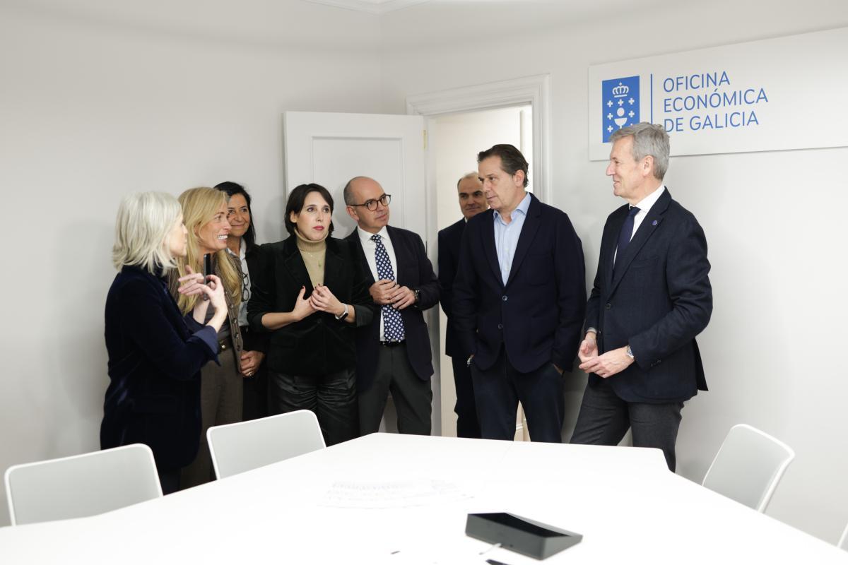 Por la derecha Rueda, junto a Rivera y Lorenzana