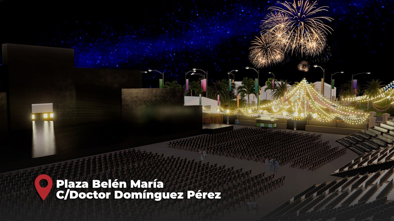 Presentación del recinto del Carnaval de Las Palmas de Gran Canaria 2024