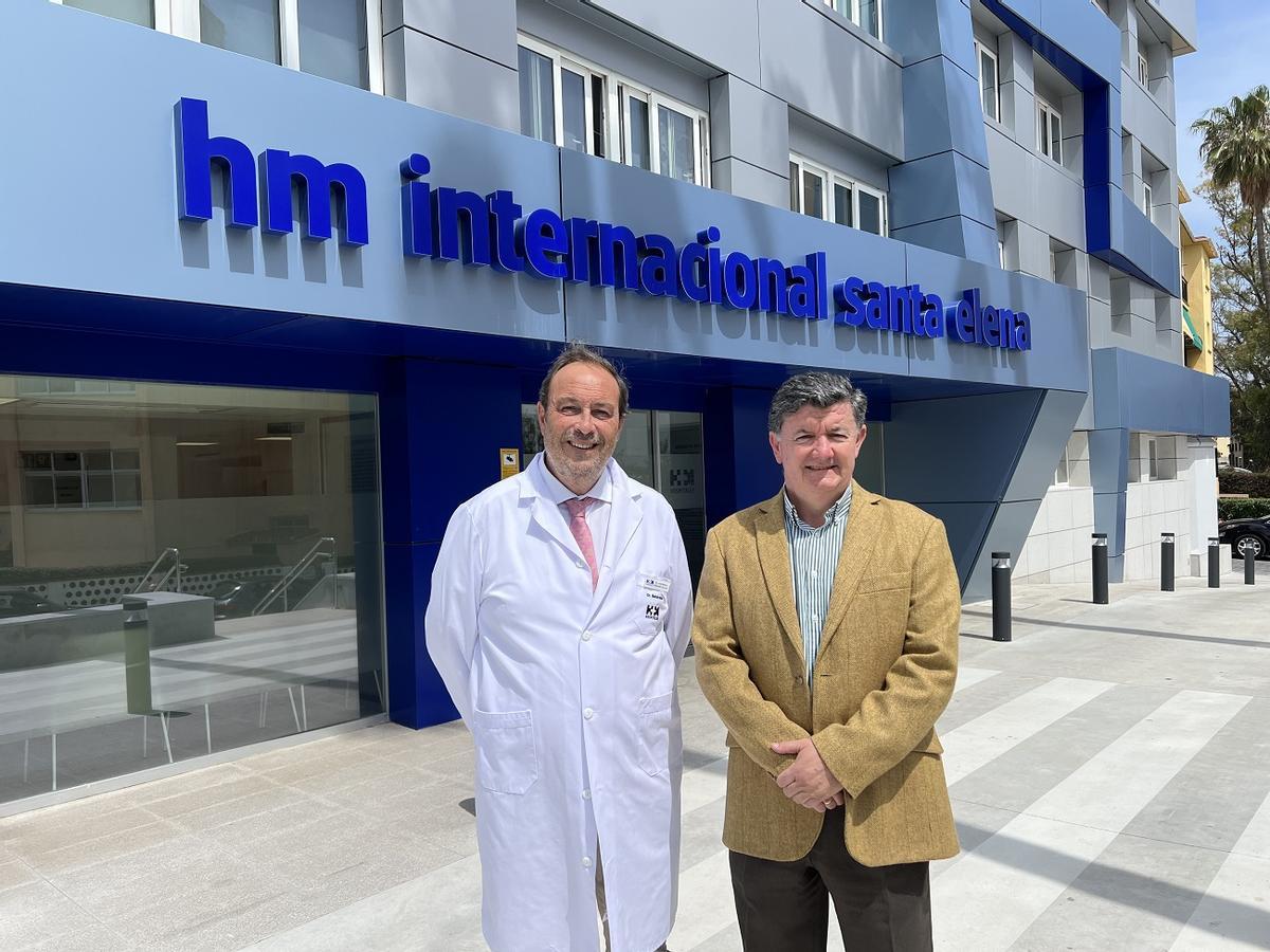 El director territorial sur de HM Hospitales, José María Benavente, y el gerente de Coínsalud, Jesús Hidalgo, han suscrito el acuerdo.