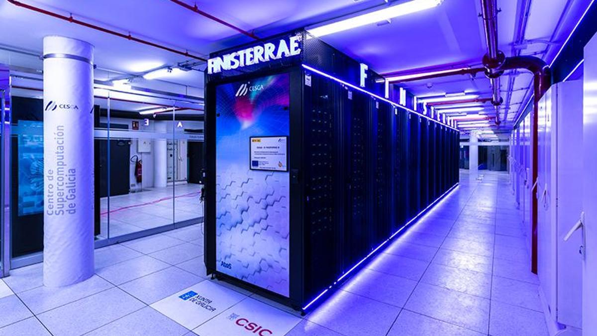 O Supercomputador FinisTerrae III nas instalación do CESGA en Santiago