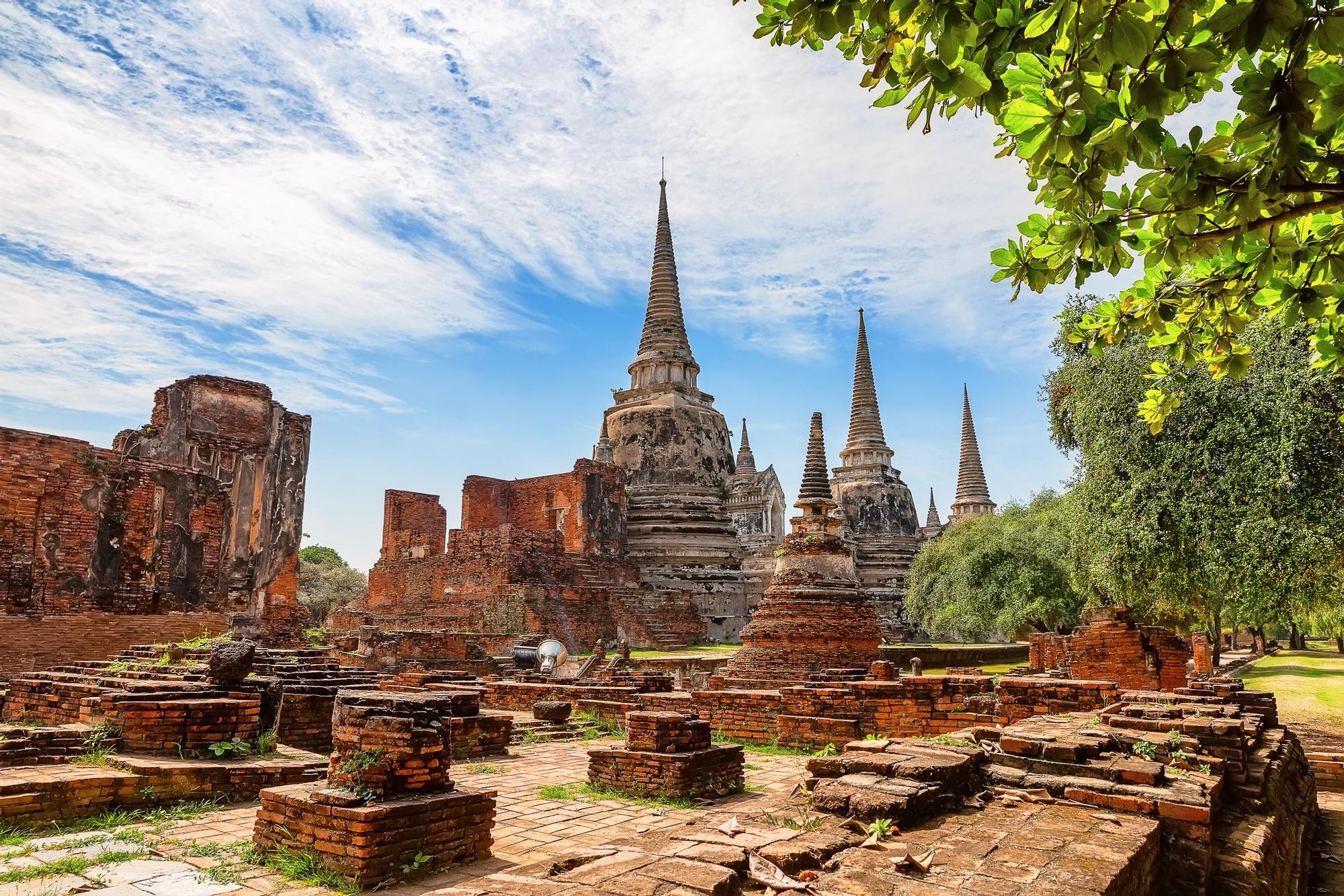 Wat Phra Si Sanphet es uno de los famosos templos de Ayutthaya