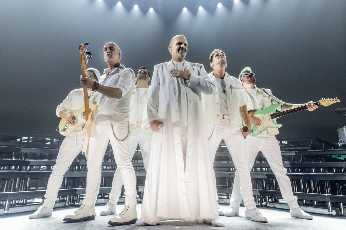 Miguel Bosé, en el Movistar Arena de Madrid.