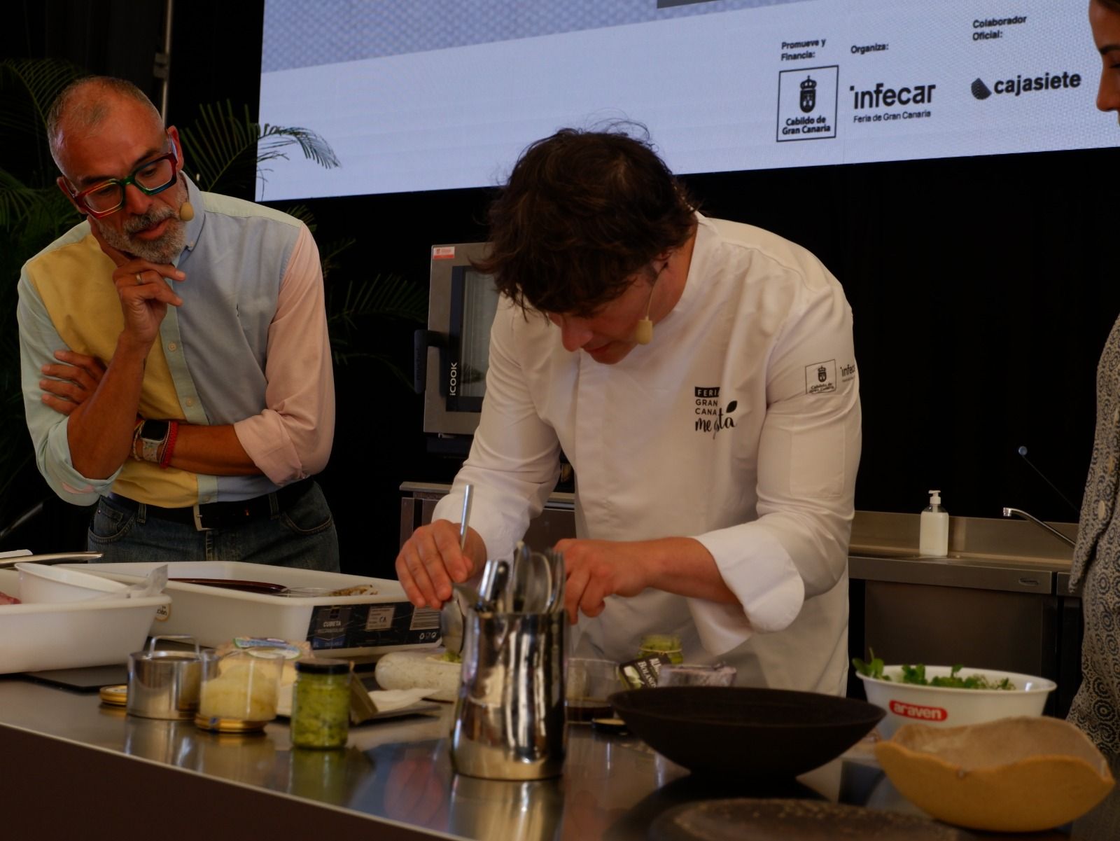 Exhibición culinaria del chef Jordi Cruz en la Feria Gran Canaria Me Gusta