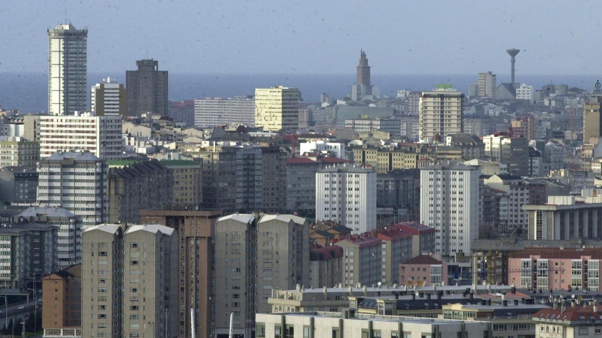 Vista panorámica de la ciudad de A Coruña.