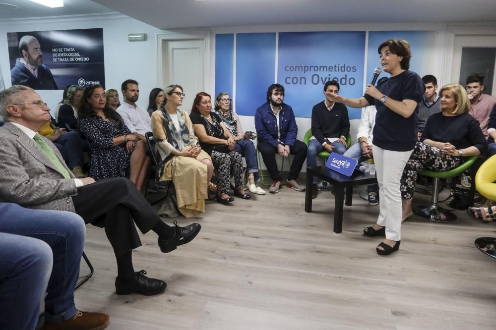 Acto de Soraya Sáenz de Santamaría en Oviedo.