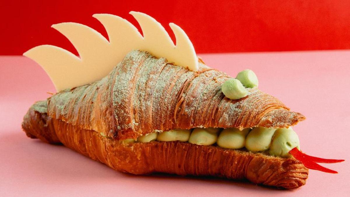 El cruasán dragón de la pastelería Brunells.