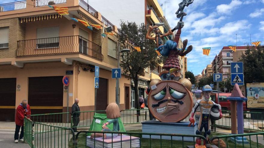 La falla plantada esta mañana