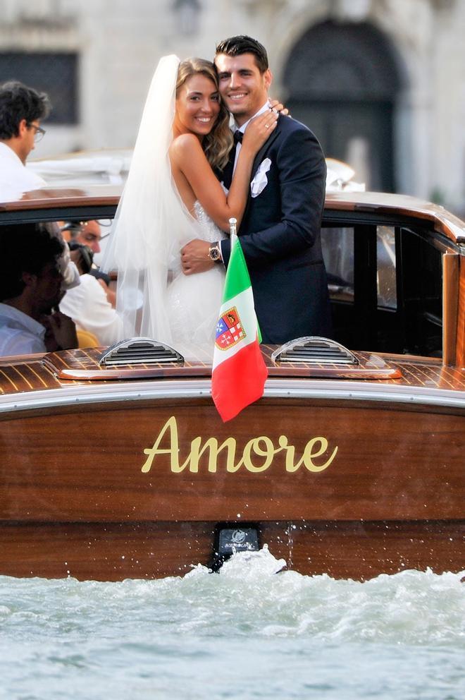 Alice Campello y Álvaro Morata, muy felices como marido y mujer