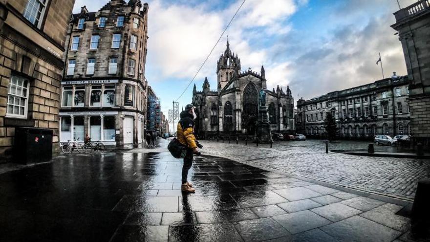 El tinerfeño Ankor Ramos en Edimburgo. | | ANKOR RAMOS