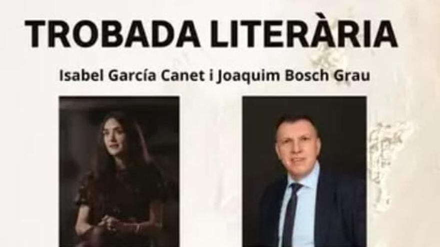 El juez Joaquim Bosch y la poetisa Isabel García Canet protagonizan un encuentro literario en Cullera