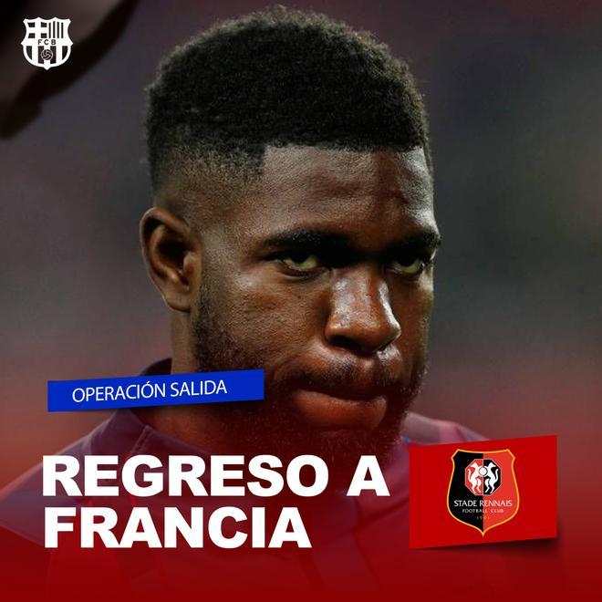 Umtiti se encuentra ahora mismo en Rennes. El central, a falta de los detalles, firmará por una temporada y los galos tendrán opción de compra