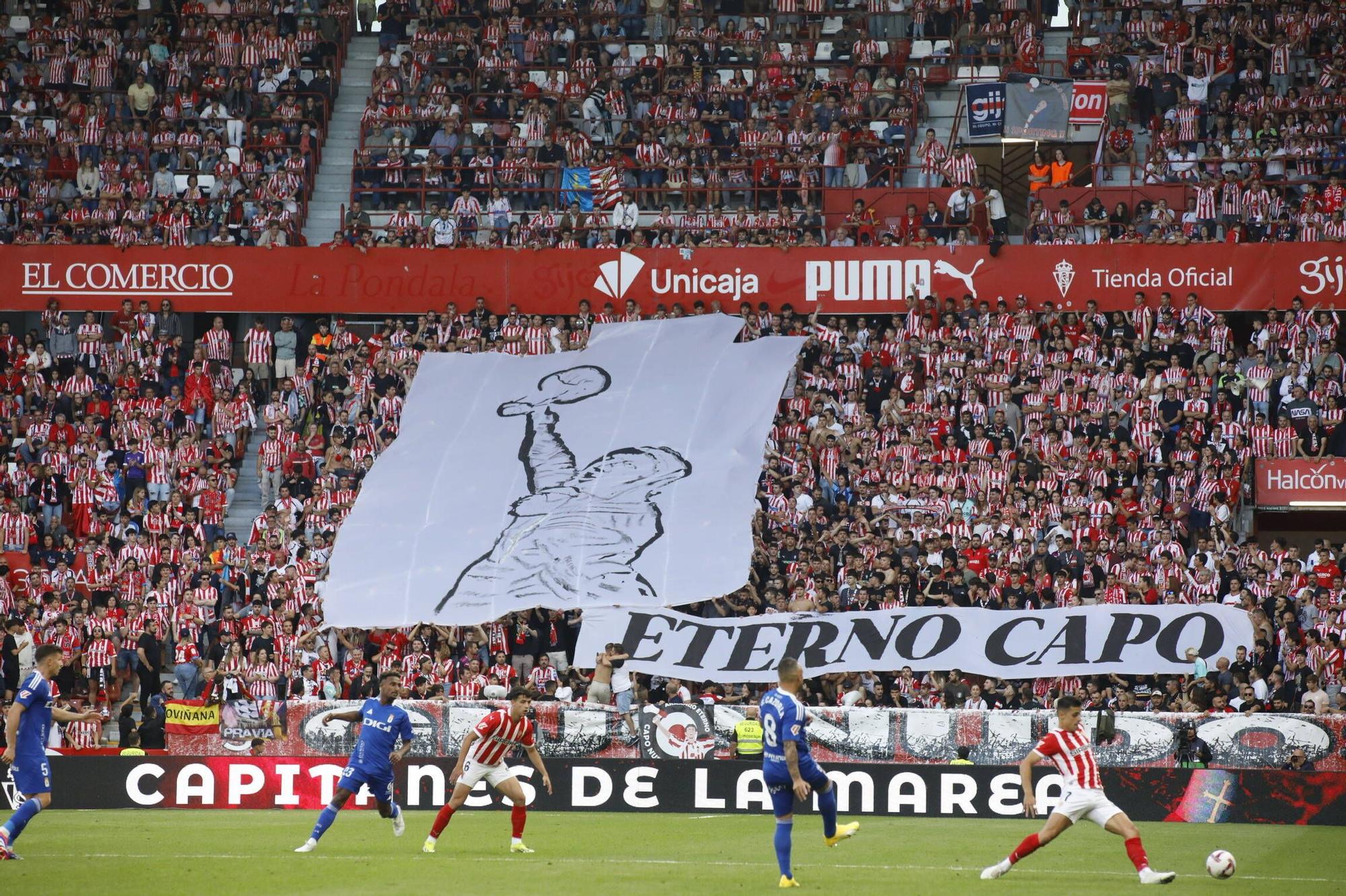 Derbi asturiano: las imágenes del partido entre el Sporting y el Oviedo en El Molinón
