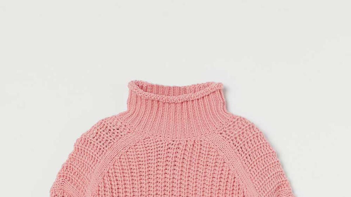 Jersey de punto rosa de H&amp;M solidario. (Precio: 24,99 euros)