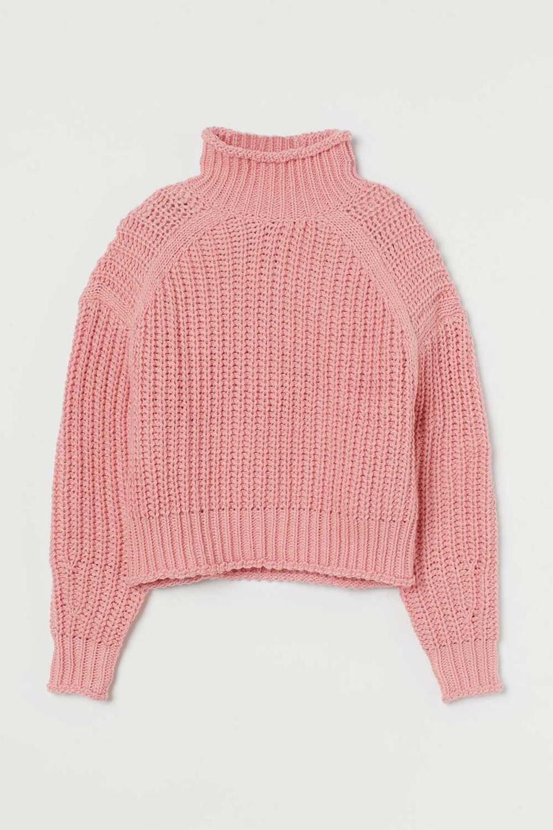 Jersey de punto rosa de H&amp;M solidario. (Precio: 24,99 euros)