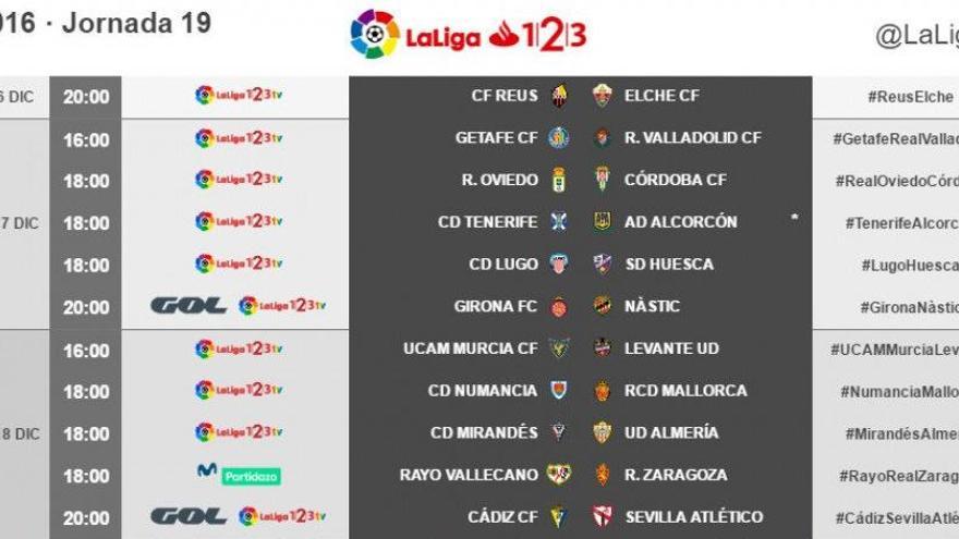 El Elche despedirá el año ante el Reus el viernes 16 de diciembre a las 20 horas