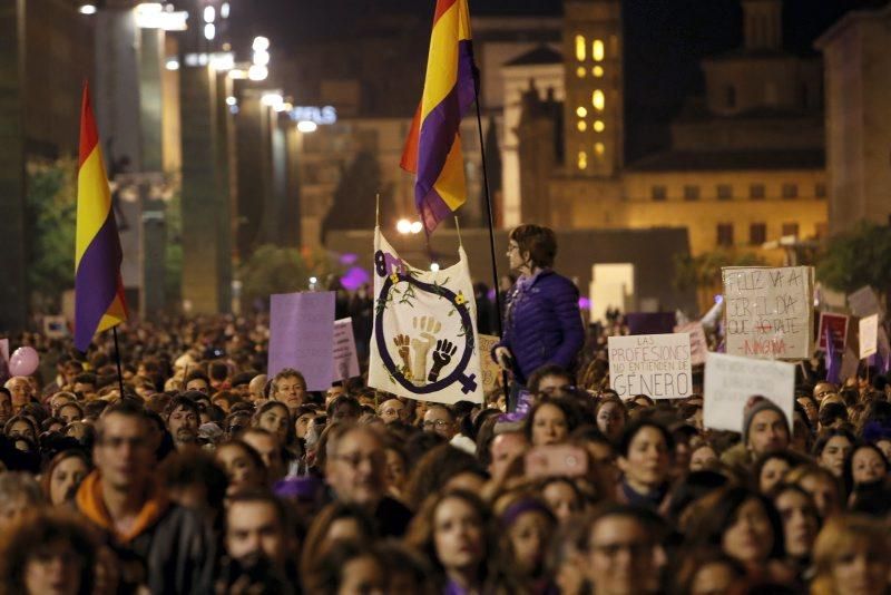 Fotogalería del 8-M en Zaragoza