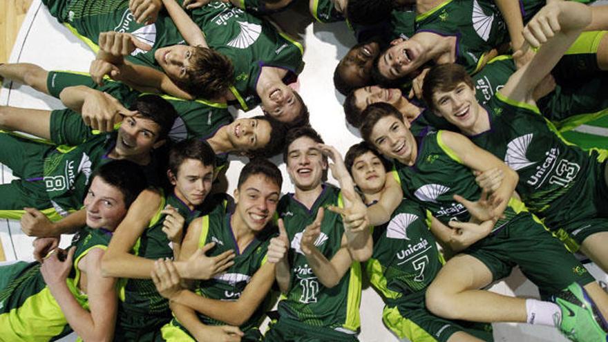 Los infantiles del Unicaja, preparados para el gran reto.