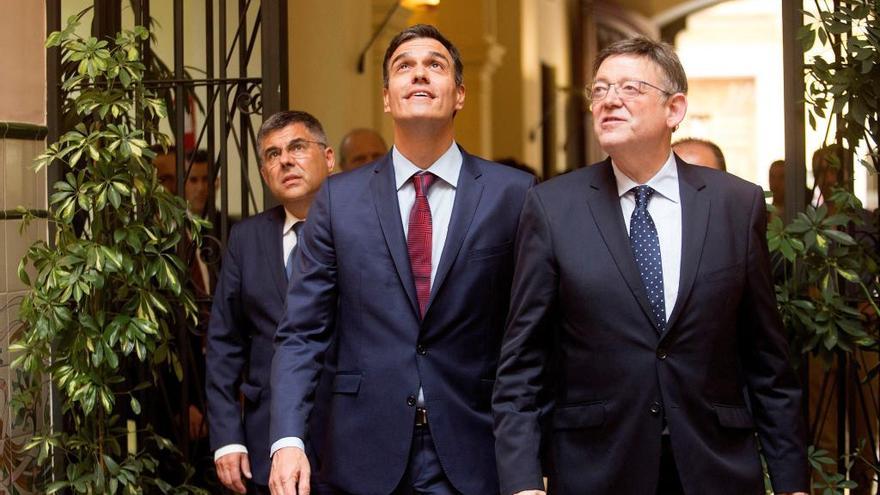 Pedro Sánchez y Ximo Puig.