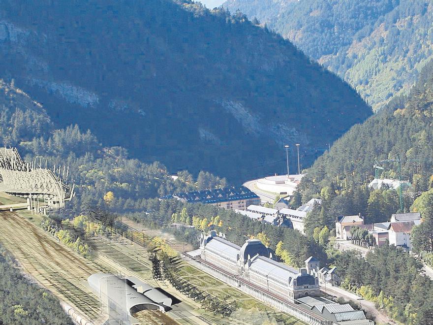 Plano general actual de la estación de Canfranc