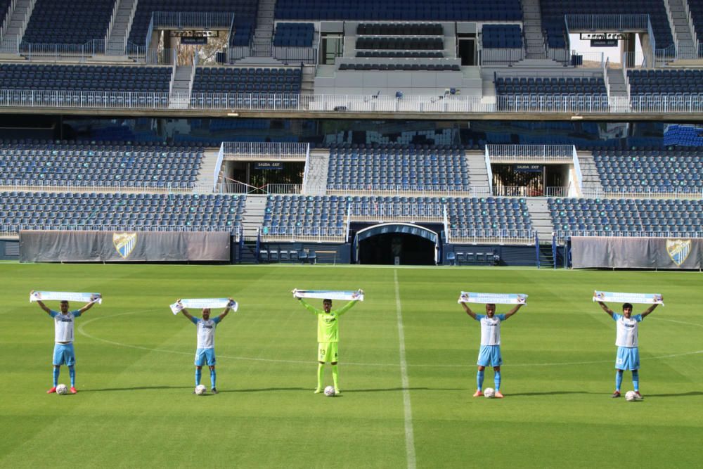 El Málaga CF presenta a sus 15 fichajes