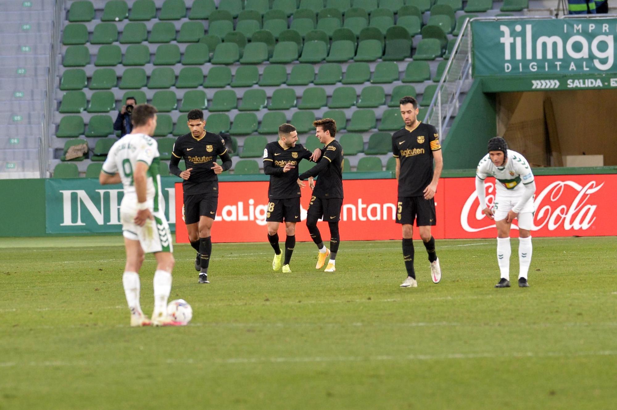 Las imágenes del Elche CF - CF Barcelona