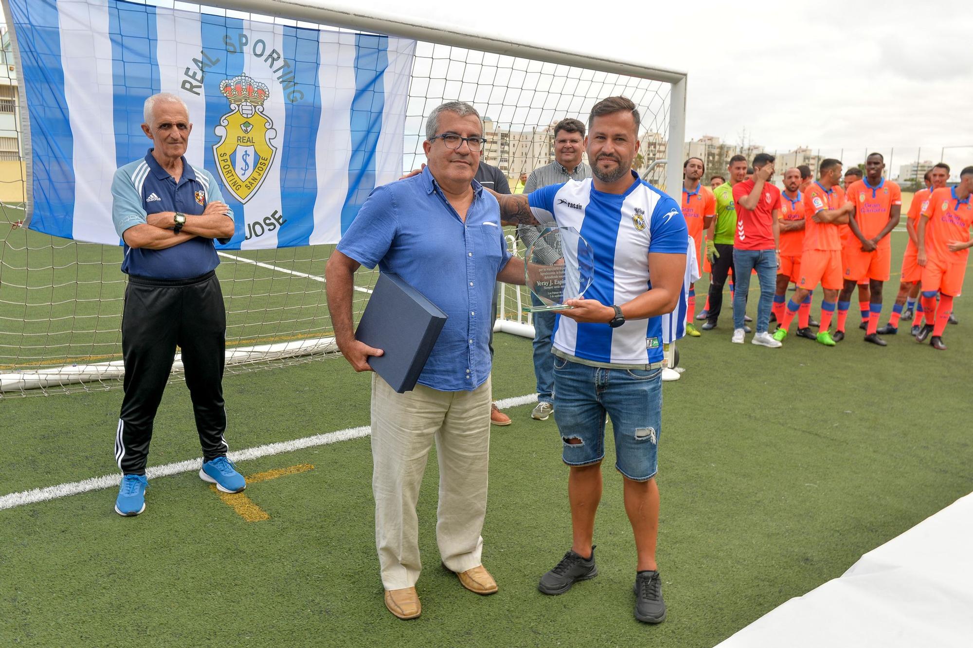 Homenaje al jugador Yeray Espino