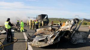 Els accidents de camions es dupliquen al sud de Tarragona en una AP-7 al límit