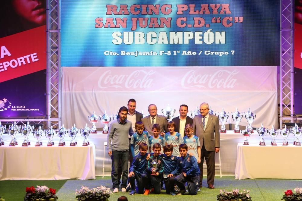 170 equipos premiados en la Gala del Fútbol Base Provincial en La Nucía