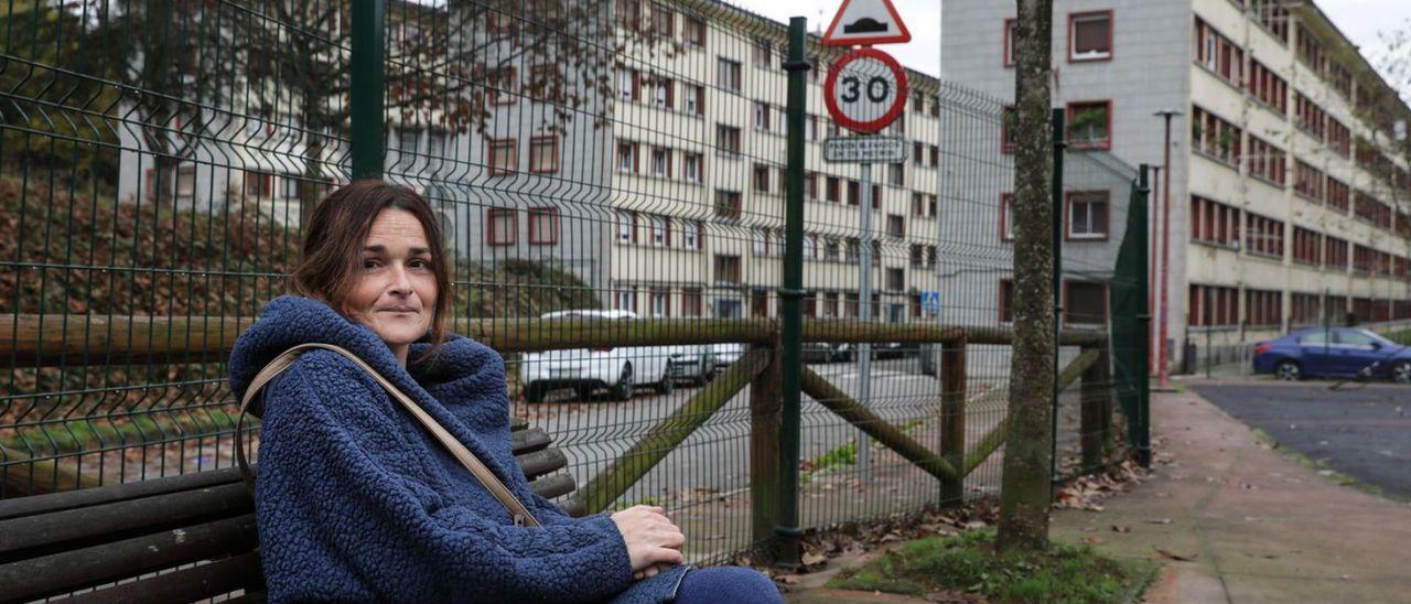 La gijonesa Beatriz Monte, en Pénjamo, Langreo.